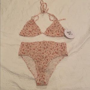 Pink Floral Bikini Set